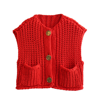 Gilet maglione corto