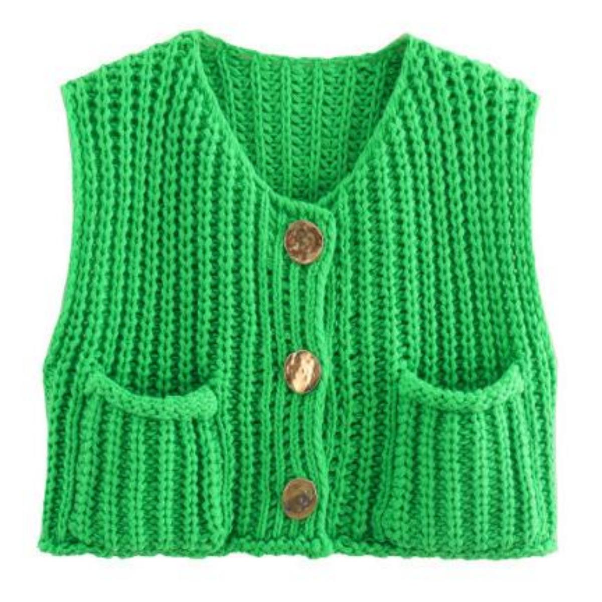 Gilet maglione corto