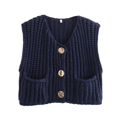 Gilet maglione corto