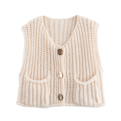 Gilet maglione corto